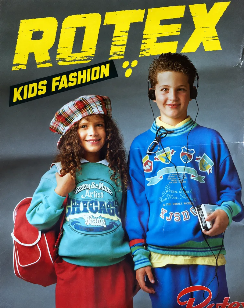 Noam Nizzani as a boy in a 1988 Rotex kids fashion ad campaign